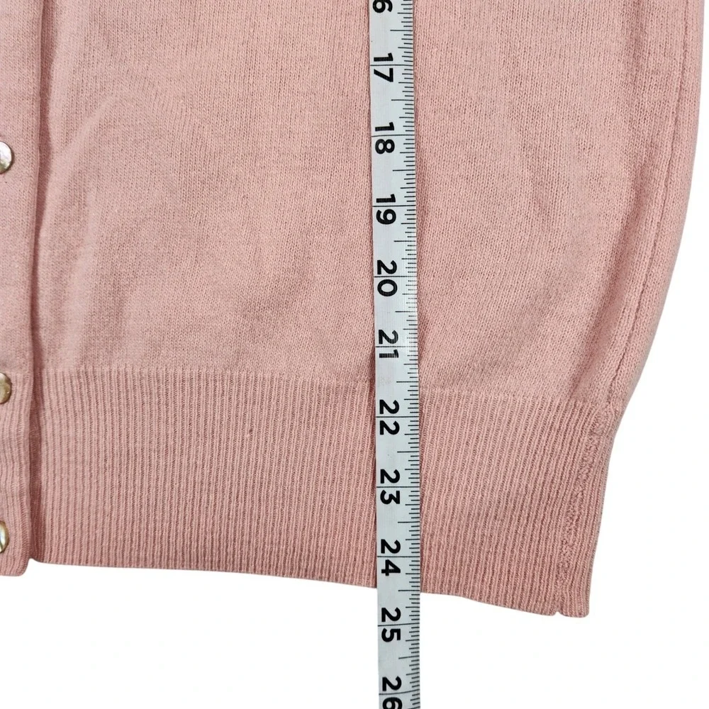 Vintage Benetton Pink Cardigan Made in Italy Extra Fine Merino‎ Wool Size L/XL